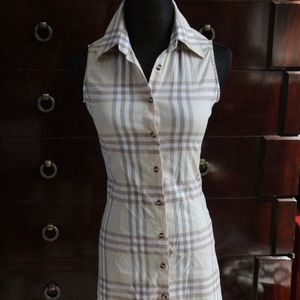 Burberry Plaid Shirt Dress